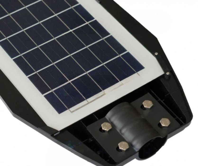 Улична соларна лампа LYLU със соларен панел и дистанционно, 1800W, IP67, 6500K, 10 секции