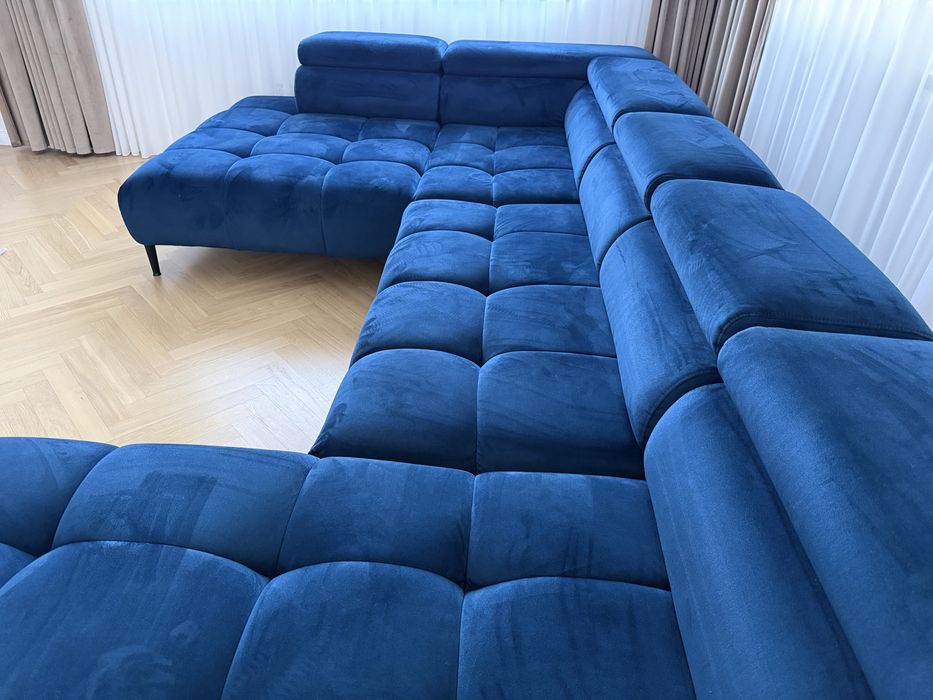 Canapea ajustabila electric Blue Navy