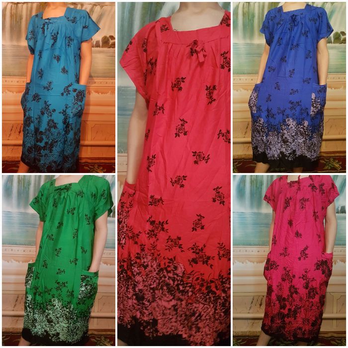 Штапелные платье Индонезия и Таиланд.Отличное качество.Штапел Таиланд.