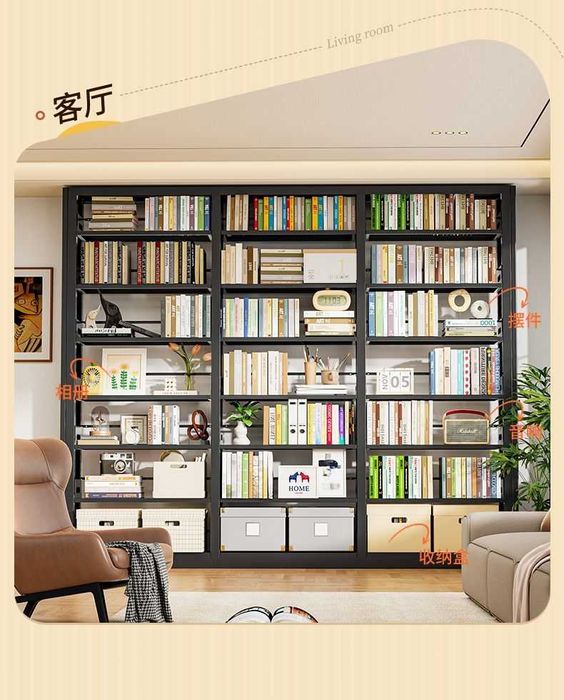 Kitob javoni / kutubxona tokchasi / Uy uchun po‘lat kitob javoni/optim