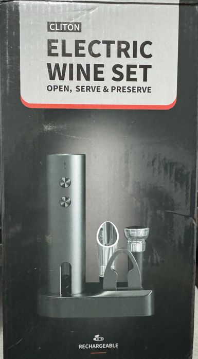 Set deschizator de vin electric