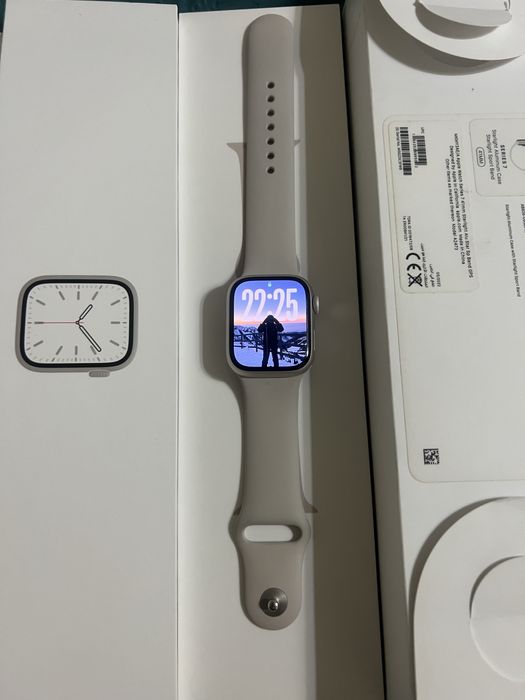 Apple Watch 7 41mm Starlight | АКБ 94% | Полный комплект | Обмен