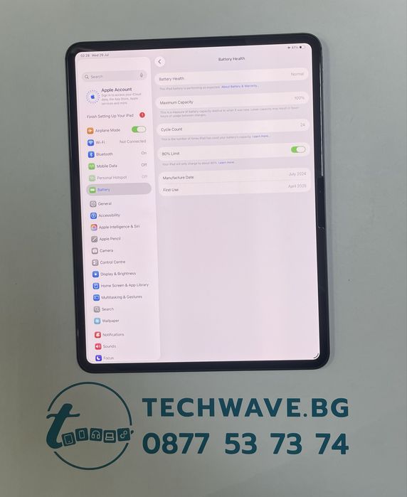 Apple iPad Pro 13” (M4) 1TB Space Black 100%