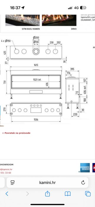 Камин модель luna 1600h gold