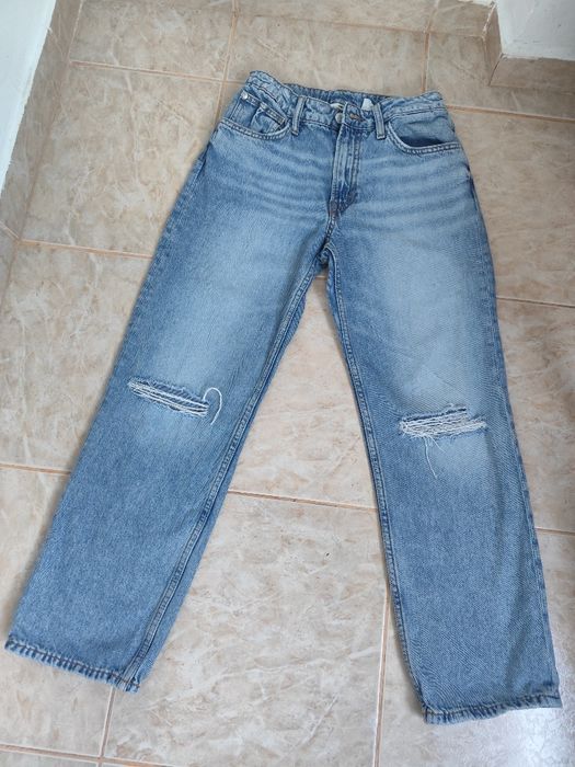 Blugi H&M - mărime 158 - talie ajustabila 76 cm maxim