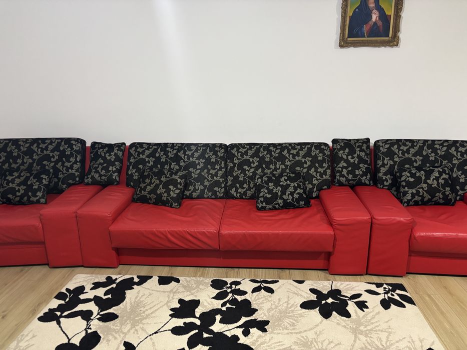 canapea extensibila+2 fotolii+comoda