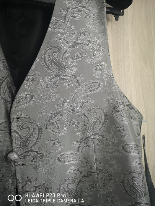 Costum barbatesc elegant lana si matase M 56