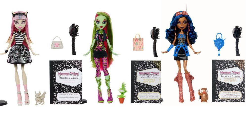 Куколки монстер хай/ monster high Рошель , Венера , Робекка