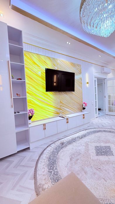 2-комнатная квартира в Tashkent City • Вид на парк и фонтаны • Bouleva