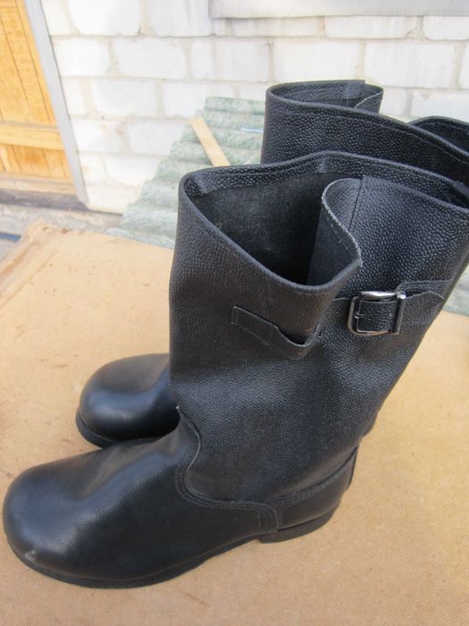 Сапоги кирзовые кожаные 45р.