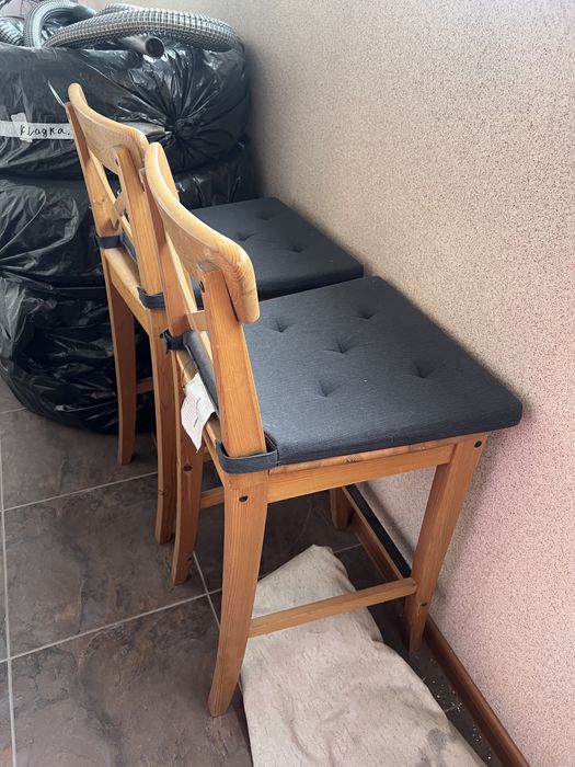 Деревянные Барные Стулья IKEA