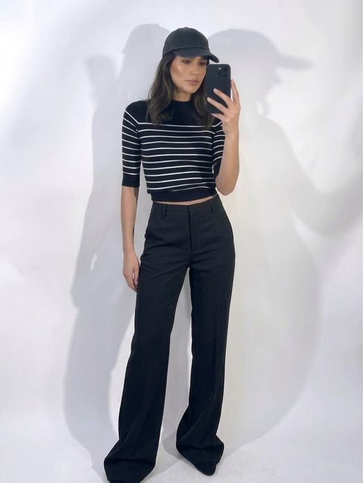 Новый трикотажный топ zara размер М