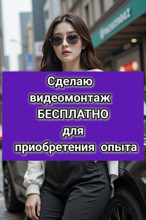 Сделаю видеомонтаж .Пишите на вотсап