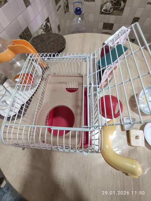 Клетка для джунгарика с аксессуарами