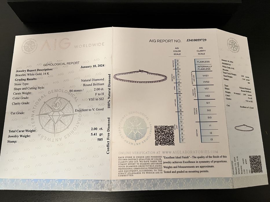 Bratara aur alb cu diamante !