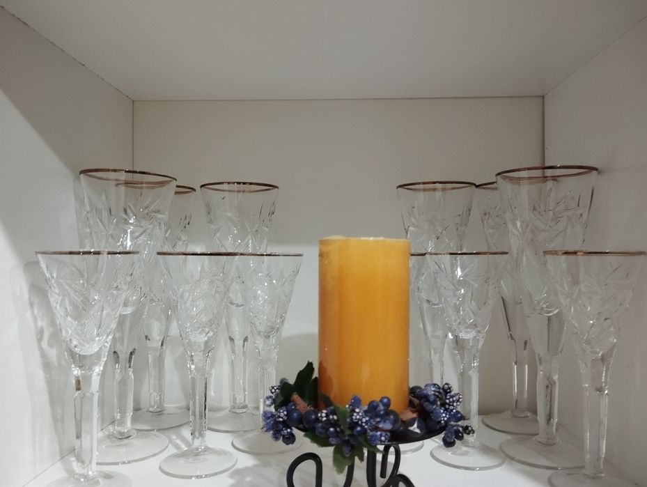 Хрустальные фужеры 12шт.