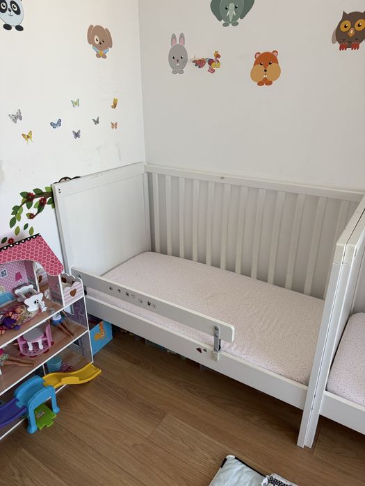 Patut bebelus / copil 2 in 1 de la 0 la 5 ani, Ikea alb