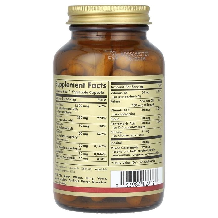 Витамины, Solgar, Vitamins Only.90 растительных капсул
