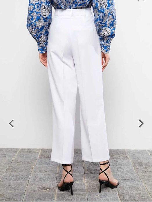Pantaloni casual eleganti albi LCWaikiki 42 noi
