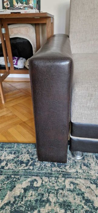 Coltar extensibil bej cu maro inchis, 230×160, 2 lazi de depozitare