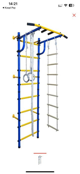 Шведская стенка с креплением к сетене