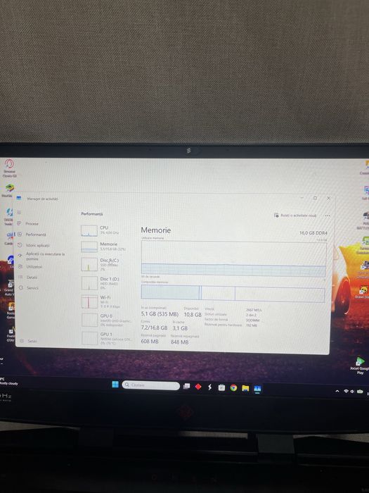 Vand laptop de gaming