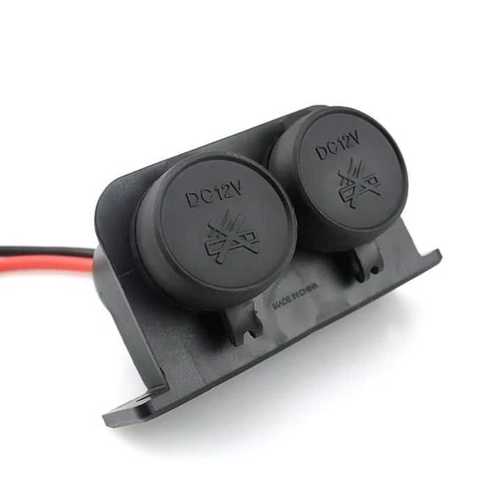 Разклонител за запалка 047  2 гнезда 12-24V