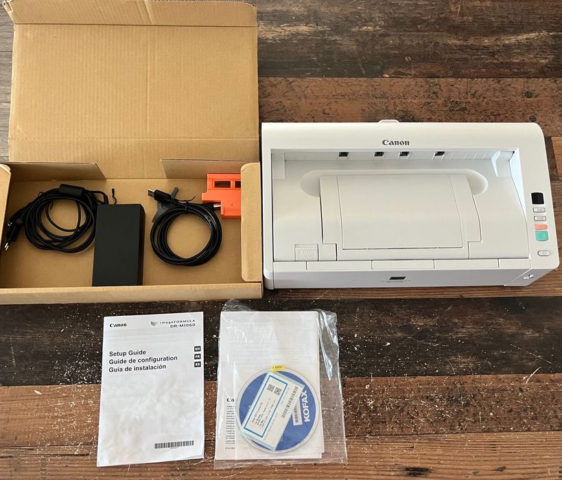 Scanner profesional Canon DR-M1060 – Ca nou, complet, A3 Duplex, scanare documente împăturate