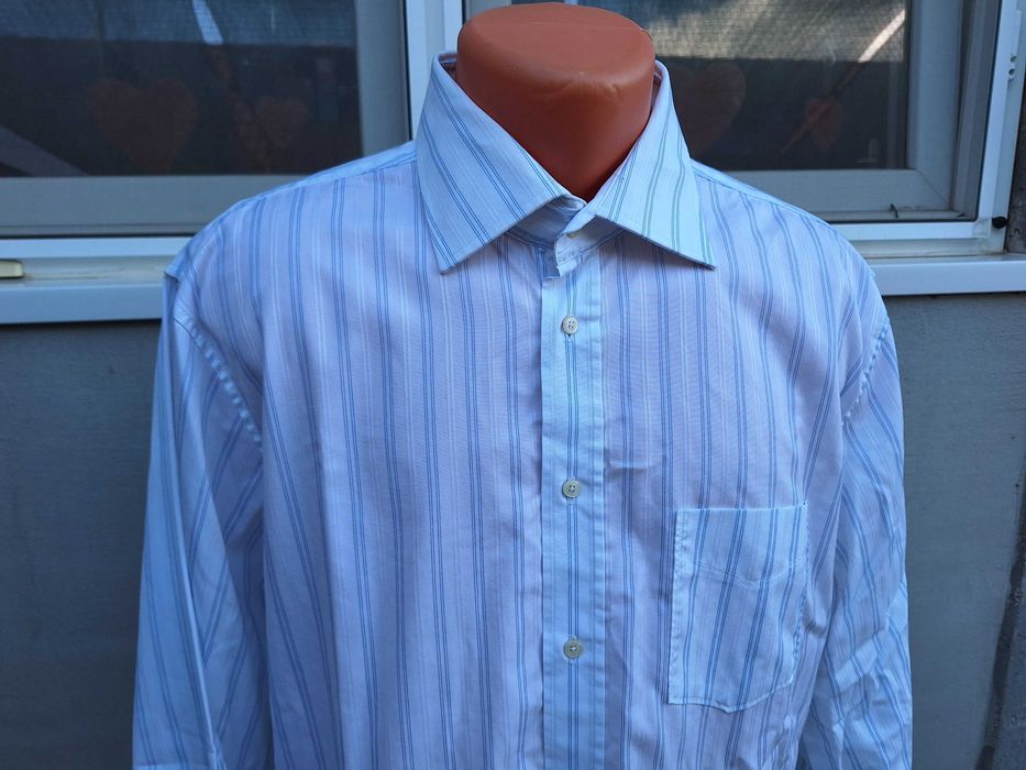 Jacques Britt blue | bust 136 cm | camasa barbat mar. 56 | XL - XXL