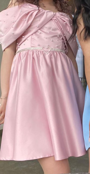 Rochiță ocazie scurta cu perluțe