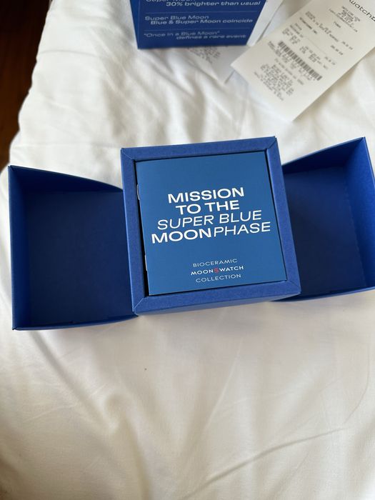 Ceas Omega x Swatch Mission to the super blue moonphase
