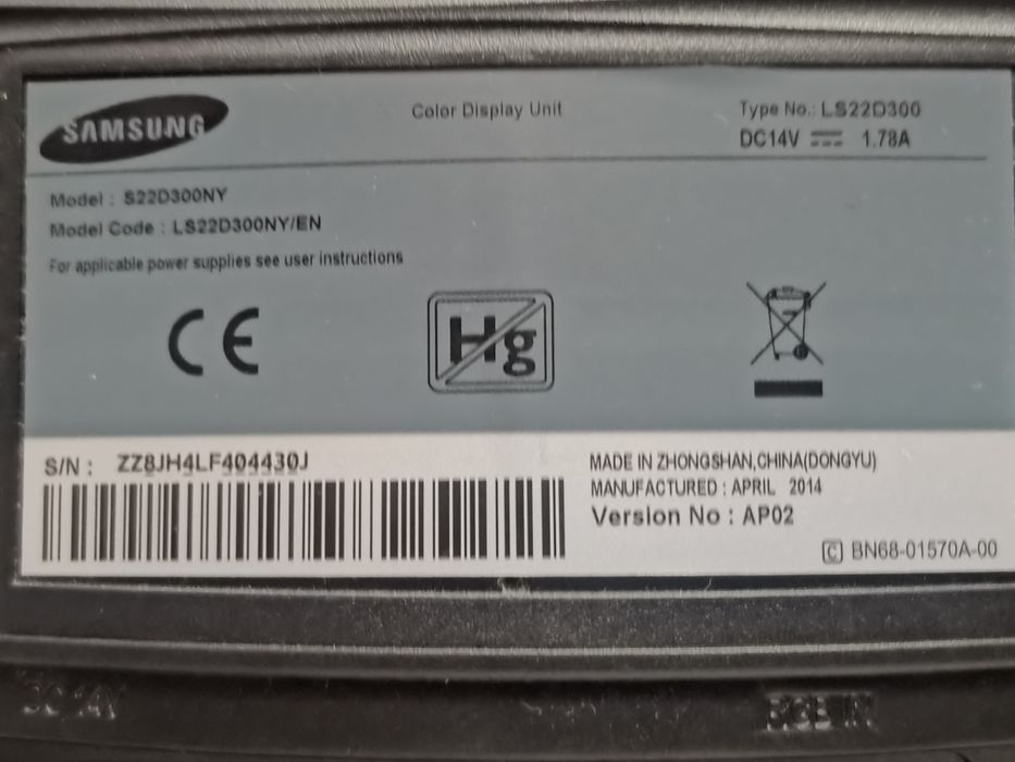 Monitor led  Samsung