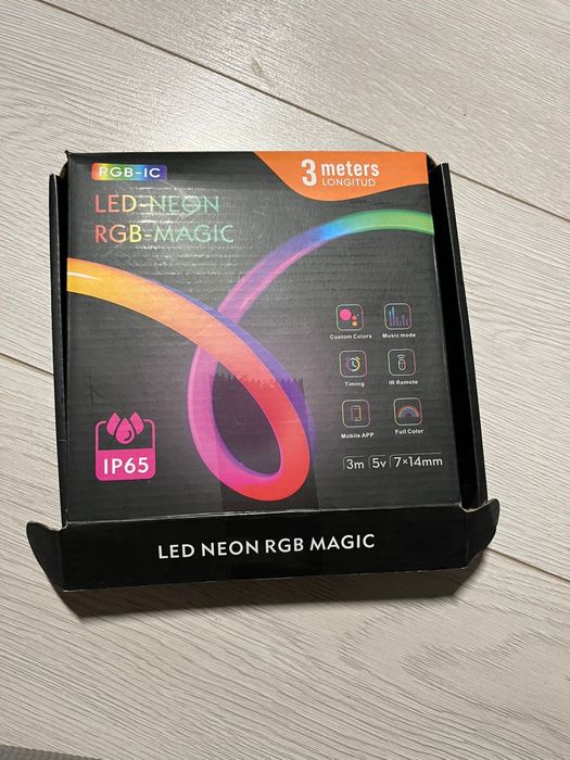 Banda led neon siliconata waterproof RGB IC 3m