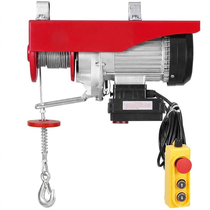 Palan electric cu cablu 1000 kg dubla infasurare, 500 kg simpla, telecomanda cu fir 4.2 m si wireless 100 m
