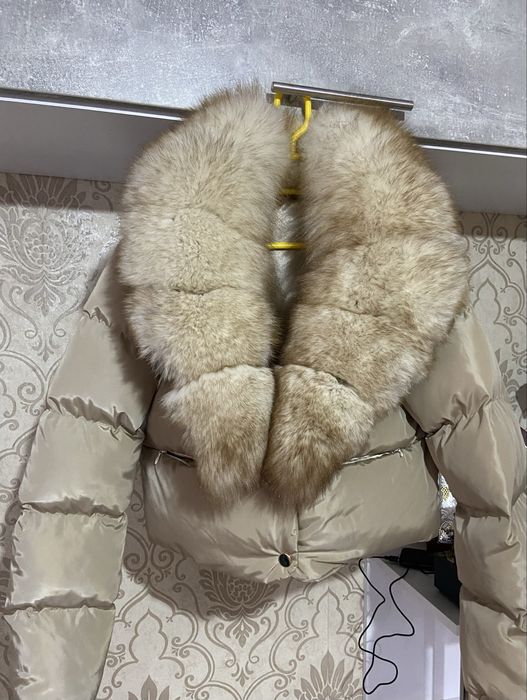 Geaca cu blana de vulpe