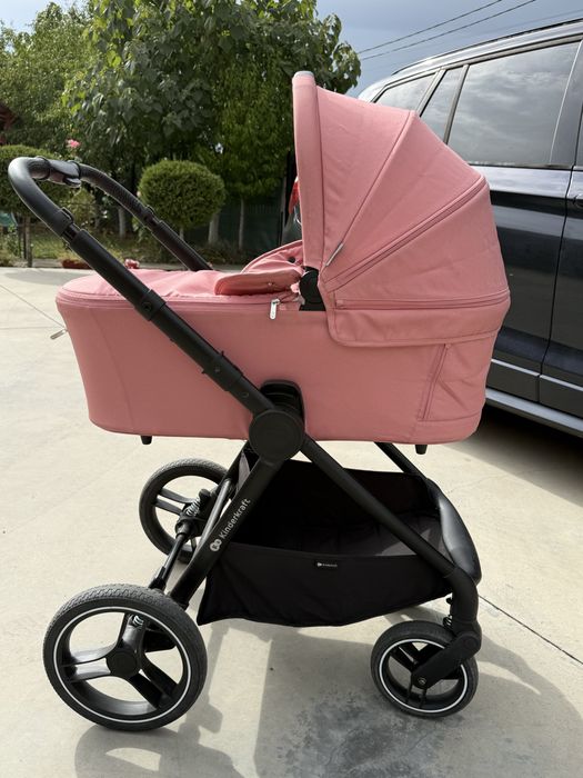 Carucior pentru copii, 2 in 1 Nea, KinderKraft, Roz/ Negru