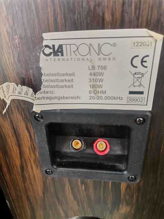 Boxe audio mari clatronic 440w 6ohm perfect funcționale din Germania