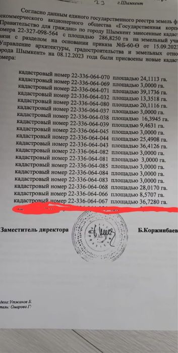 Участок мкр Акжар сторону Ташкента