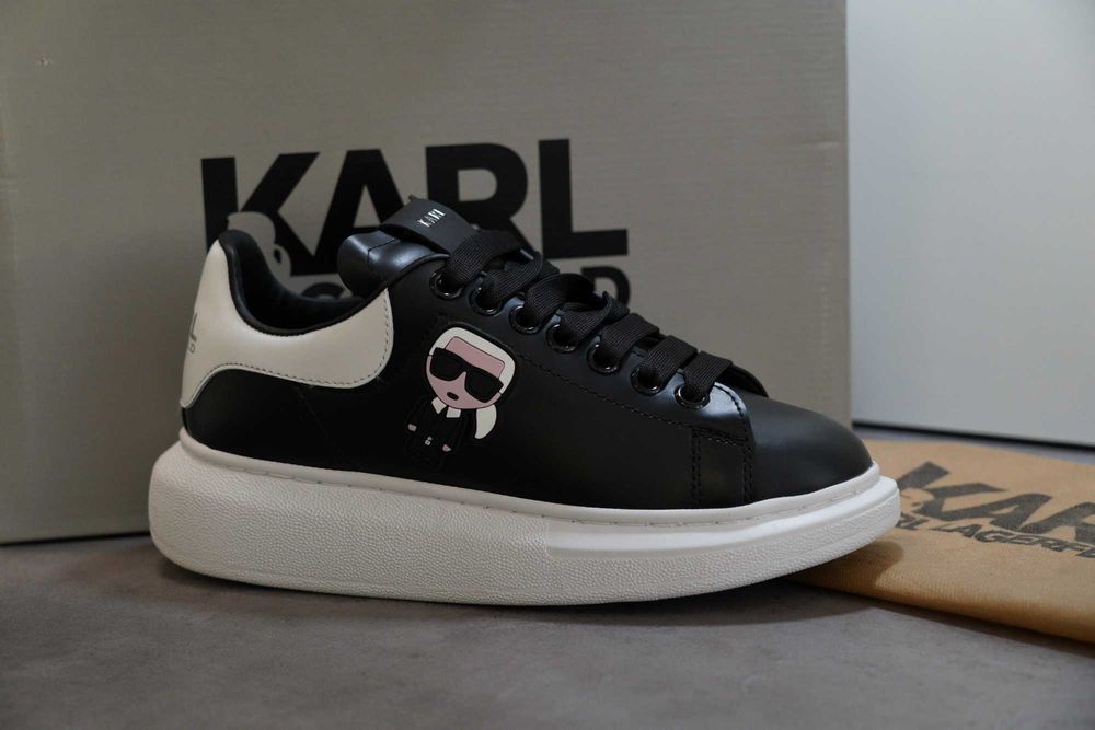 Adidasi KARL LAGERFELD Black - Produs Nou - Full Box, Premium Unisex