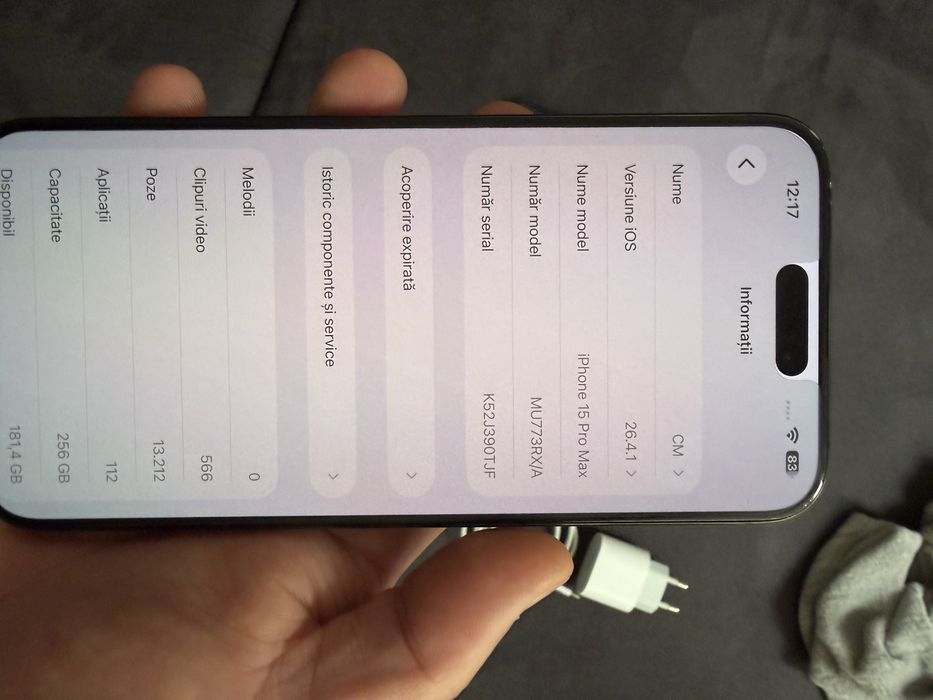 Iphone 15 pro max / garantie/ 100%/8 cicluri