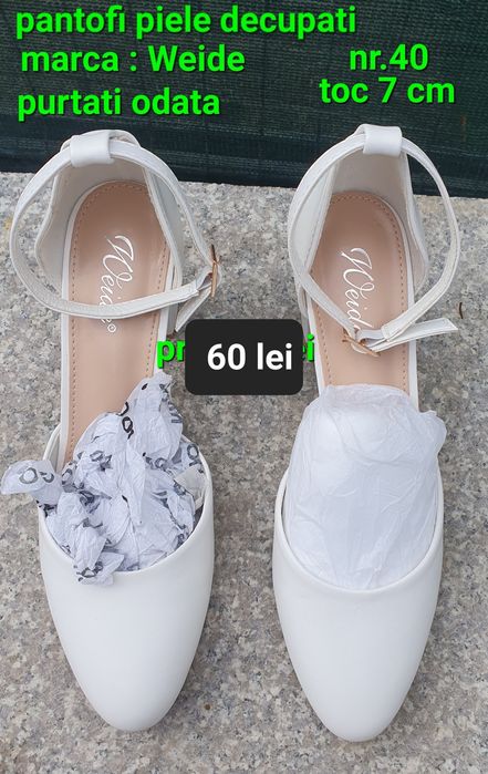 Pantofi decupati Weide piele