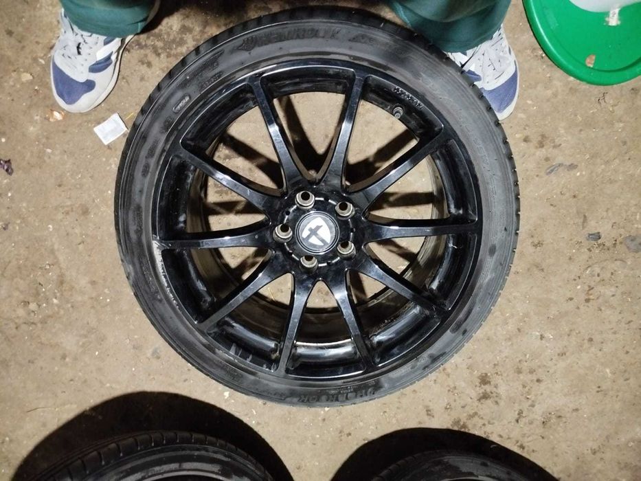 Roti Auto 5x108 cu jante Tomason pe 18 si Cauciucuri Hankook ventus prime DOT 2025 si cauciucuri de iarna