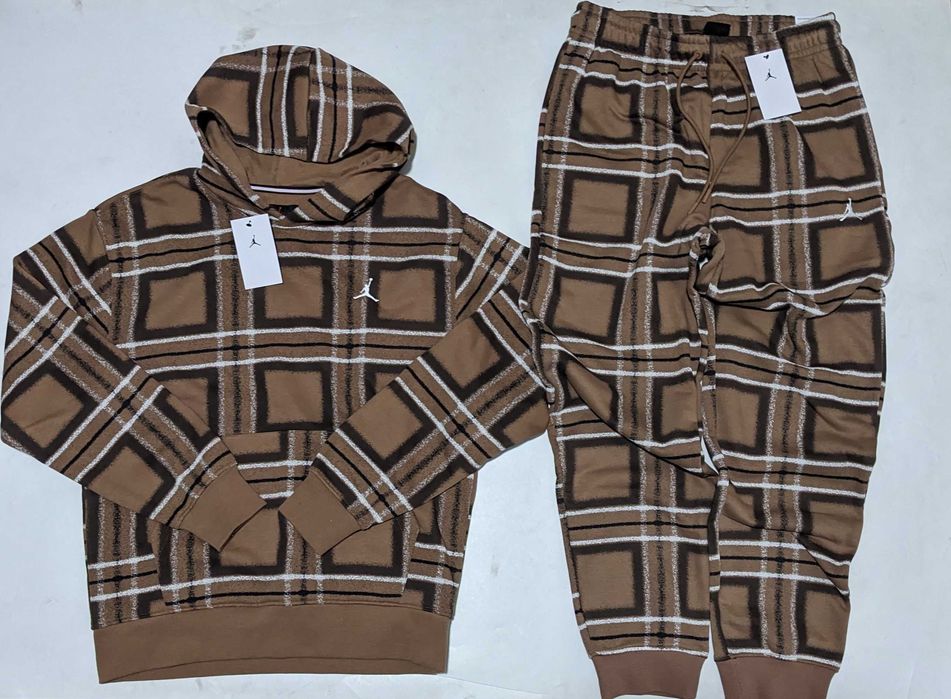 Nike Air Jordan Retro Plaid мъжки кафяв комплект М от Сащ