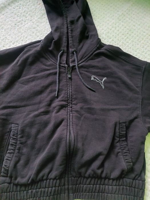 Bluză de trening neagră puma