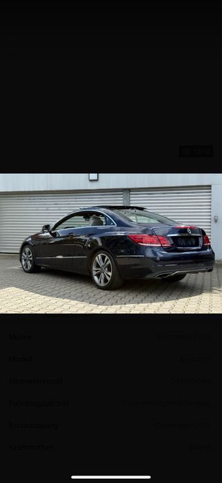 Mercedes E Coupe 2.2 CDI