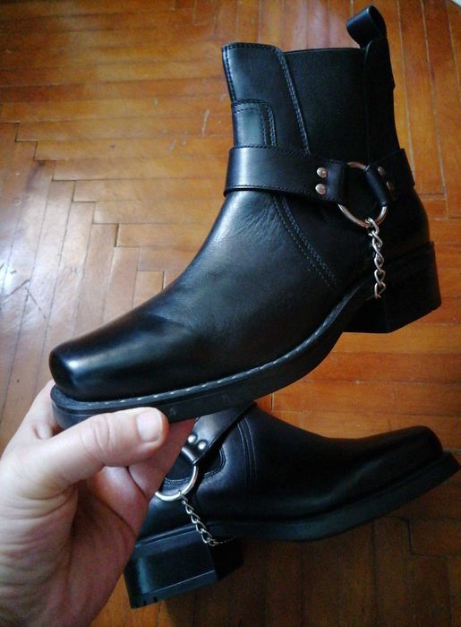 Încălțăminte Harley, maro și negru, bocate și cizme, piele naturală