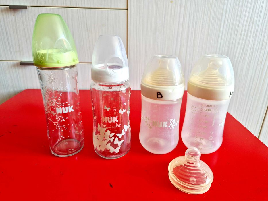 Шишета биберон за бебе Chicco, Nuk, Pflips Avent