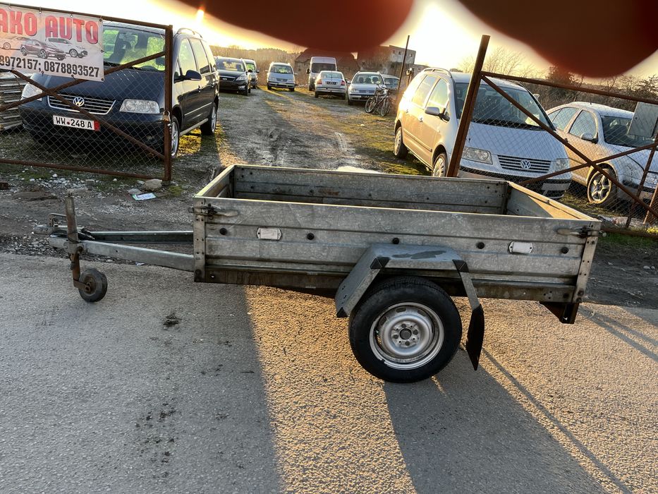 Немско Туристическо Ремарке 750кг. 2.10х1.10 Внос Германия