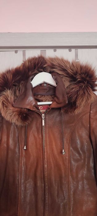 Дамско яке с лазерна обработка от ест.кожа.