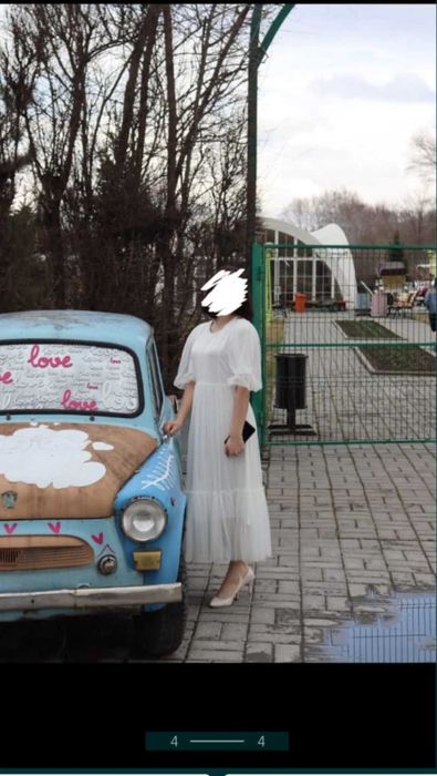 Продам белое платье